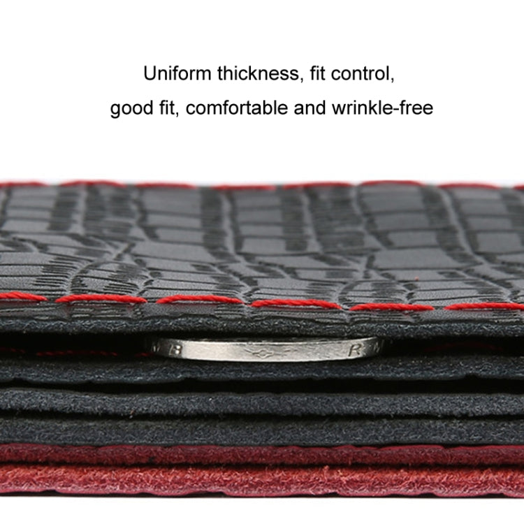 Four-season Embossed Cowhide Hand-sewn Steering Wheel Cover, 38cm