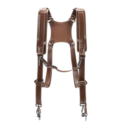 Cwatcun H90 Dual Camera Leather Strap Adjustable Multi-functional Convenient Camera Shoulder Strap, H90 2.0