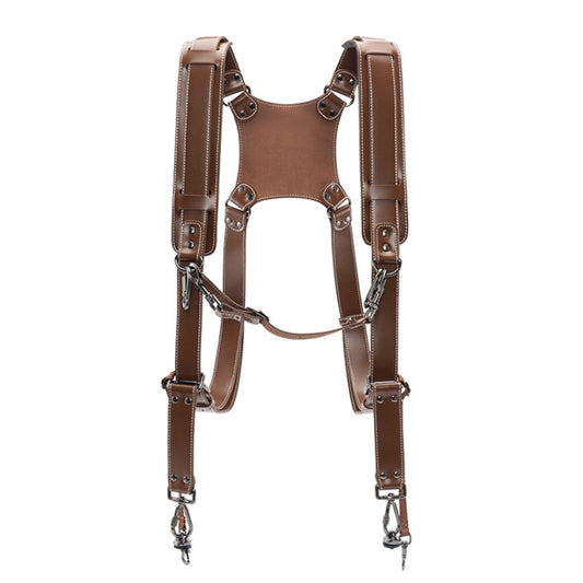 Cwatcun H90 Dual Camera Leather Strap Adjustable Multi-functional Convenient Camera Shoulder Strap, H90 2.0
