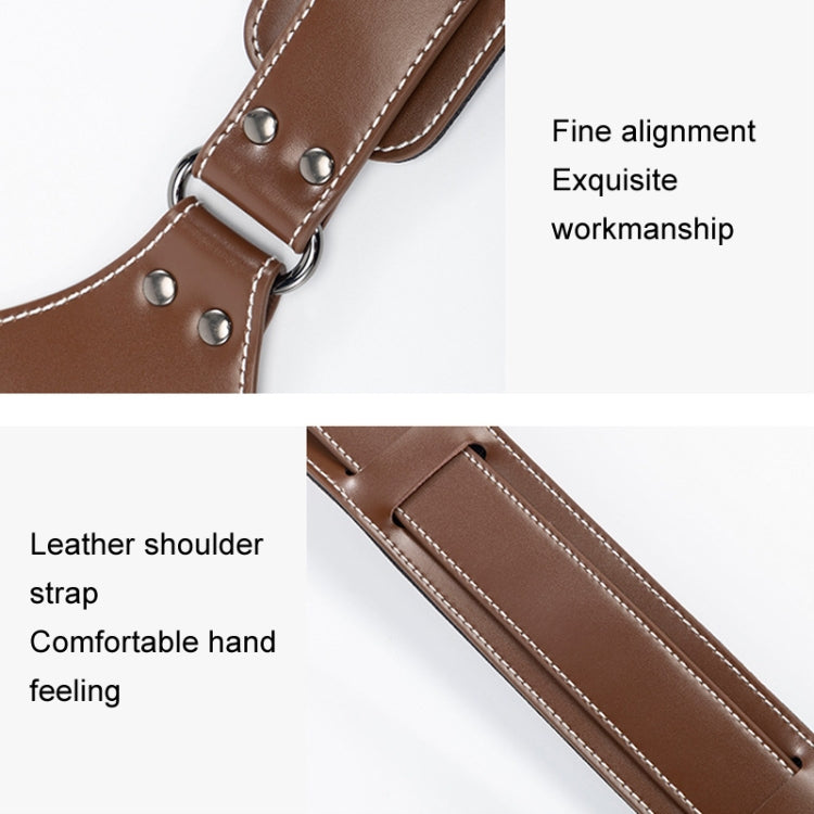 Cwatcun H90 Dual Camera Leather Strap Adjustable Multi-functional Convenient Camera Shoulder Strap, H90 2.0
