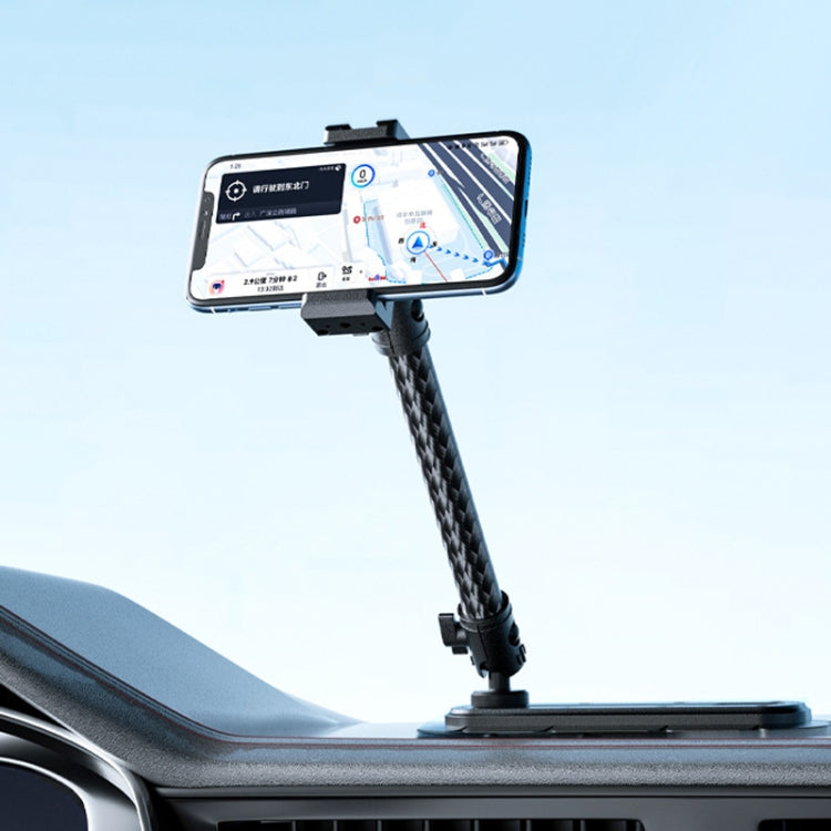 Car Phone Mount Extension Arm Double Jointed Swivel Adjustment Carbon Fiber Bracket Connecting Rod, 140mm For 20mm Ball Head, 170mm For 25.4mm Ball Head