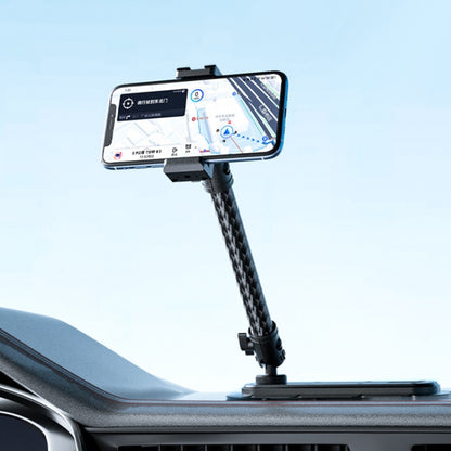 Car Phone Mount Extension Arm Double Jointed Swivel Adjustment Carbon Fiber Bracket Connecting Rod, 140mm For 20mm Ball Head, 170mm For 25.4mm Ball Head