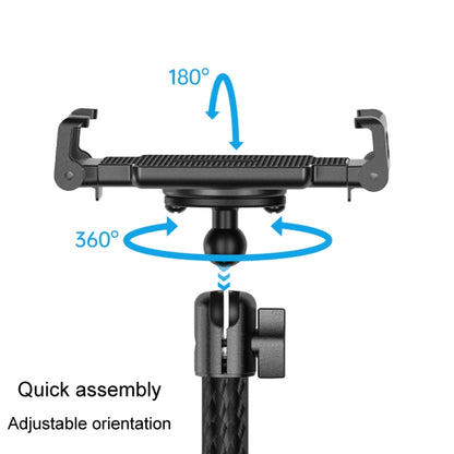 Telescopic Car Phone Mount Extension Arm Double Jointed Swivel Carbon Fiber Bracket Connecting Rod, 217-300mm For 20mm Ball Head, 235-335mm For 25.4mm Ball Head