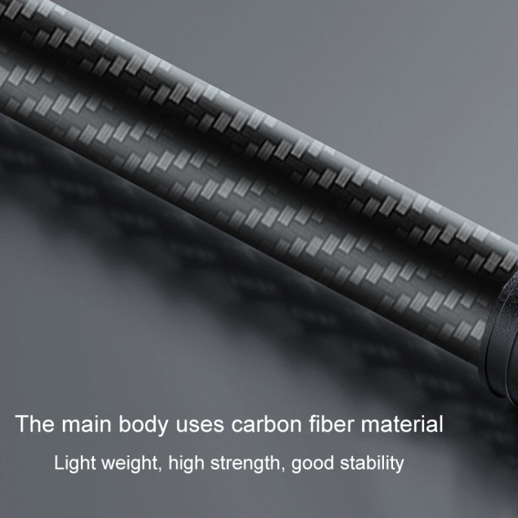 Telescopic Car Phone Mount Extension Arm Double Jointed Swivel Carbon Fiber Bracket Connecting Rod, 217-300mm For 20mm Ball Head, 235-335mm For 25.4mm Ball Head