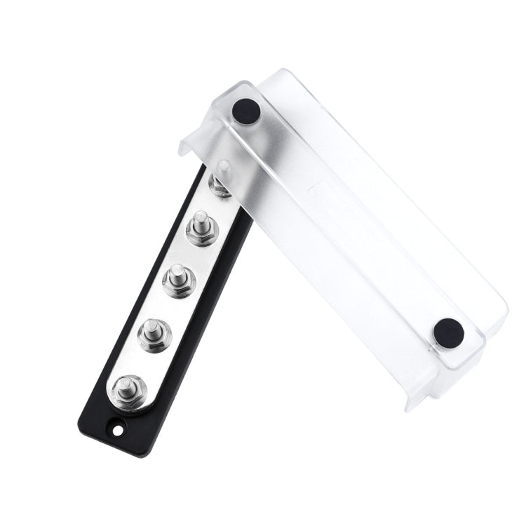 M8 Stud RV Yacht 6-way Nylon Flame Retardant Base DC Busbar, Black