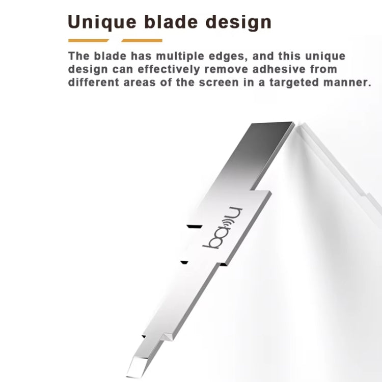 BAKU BA-214 Multi-Function LCD Repair Scraper 0.2mm Thickness Screen CPU Glue Remover Tool, BA-214