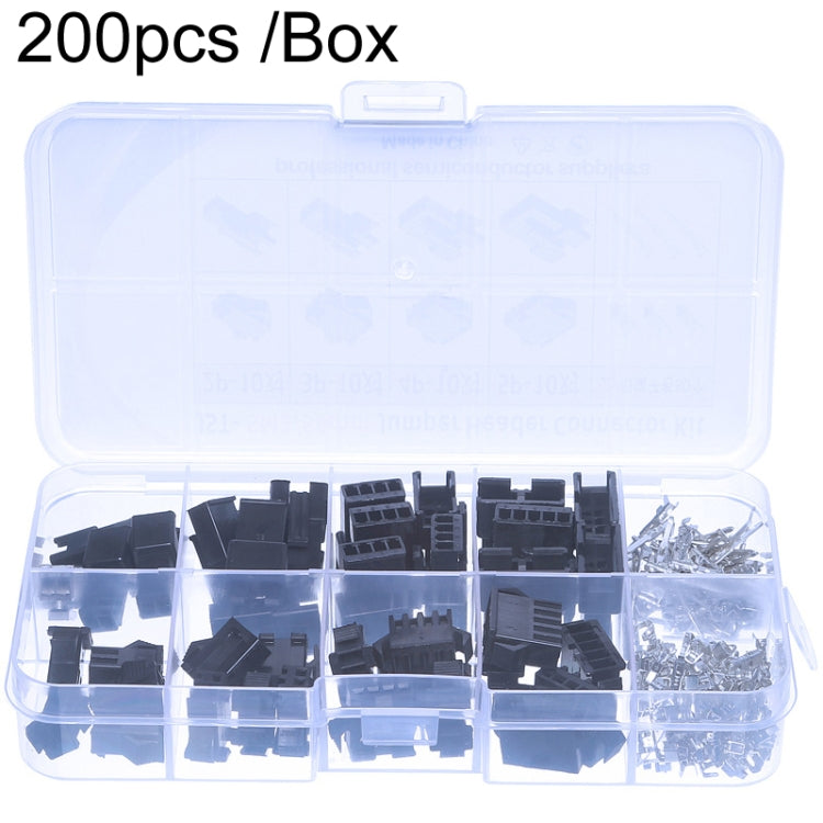 200pcs /Box JST-SM 2.54mm Pitch 2/3/4/5Pin Male/Female Header Connectors Adaptor