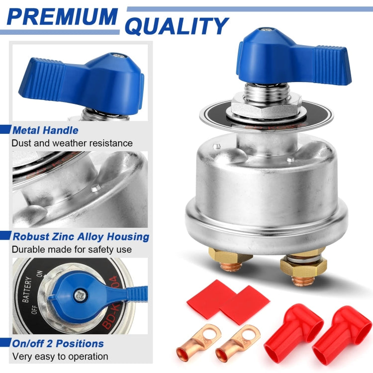 RV Yacht Anti-leakage Battery Power Main Switch, Without Accessories, With Accessories