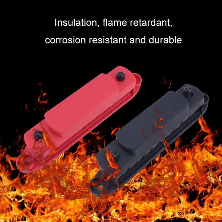 M6 RV Yacht High Current 6-column 250A Base Busbar, Red, Black, Red + Black, Red with Accessories, Black with Accessories, Red + Black with Accessories