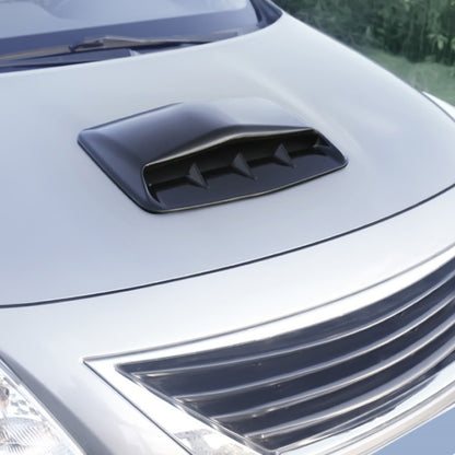 Universal Carbon Car Hood Scoop Air Flow Intake Decorative Turbo Bonnet Vent Cover With Tape