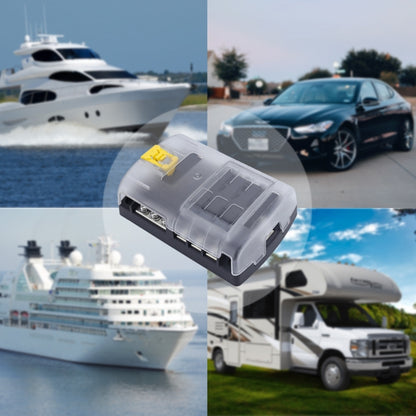 6-Way LED Indicator Fuse Box Socket For RV And Yacht, Configuration 1, Configuration 2, Configuration 3, Configuration 4