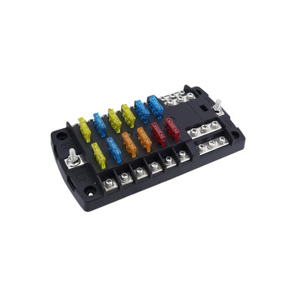 RV Yacht 12-way LED Insulated Flame-retardant Fuse Holder Box with Wire, Configuration 1, Configuration 2, Configuration 3, Configuration 4