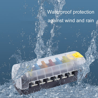 6-Way Plug-In Insulated Cover Fuse Box For Cars Yachts, Standard, Upgraded Version A, Upgraded Version B, Enhanced Version A, Enhanced Version B