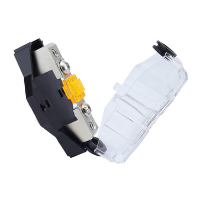 80A Car Audio Amplifier Modified Solid Brass Fuse Holder With Transparent Cover, 1-way, 2-way, 3-way, 4-way