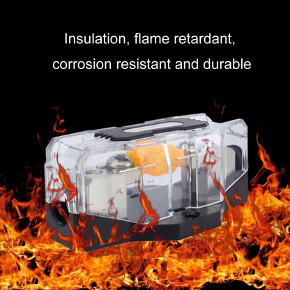 80A Car Audio Amplifier Modified Solid Brass Fuse Holder With Transparent Cover, 1-way, 2-way, 3-way, 4-way