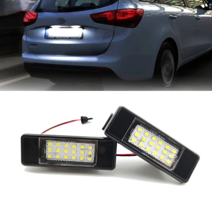 2pcs For Nissan Qashqai J10 / J11 / X-Trail / Teana License Plate Light Modification