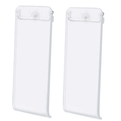 For Nintendo Switch Console 2pcs Replacement Kickstand Back Shell Holder, Transparent White, Black, White, Red, Blue