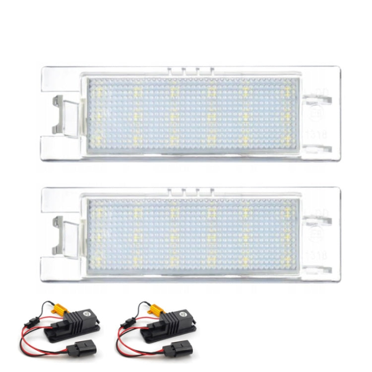 2pcs For Opel ZafiraB / ASTRA / CORSA LED License Plate Light, 2pcs