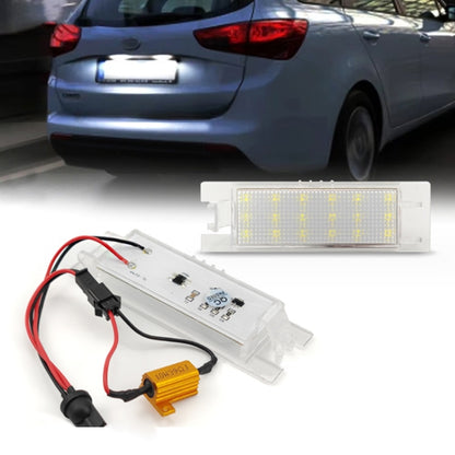 2pcs For Opel ZafiraB / ASTRA / CORSA LED License Plate Light, 2pcs