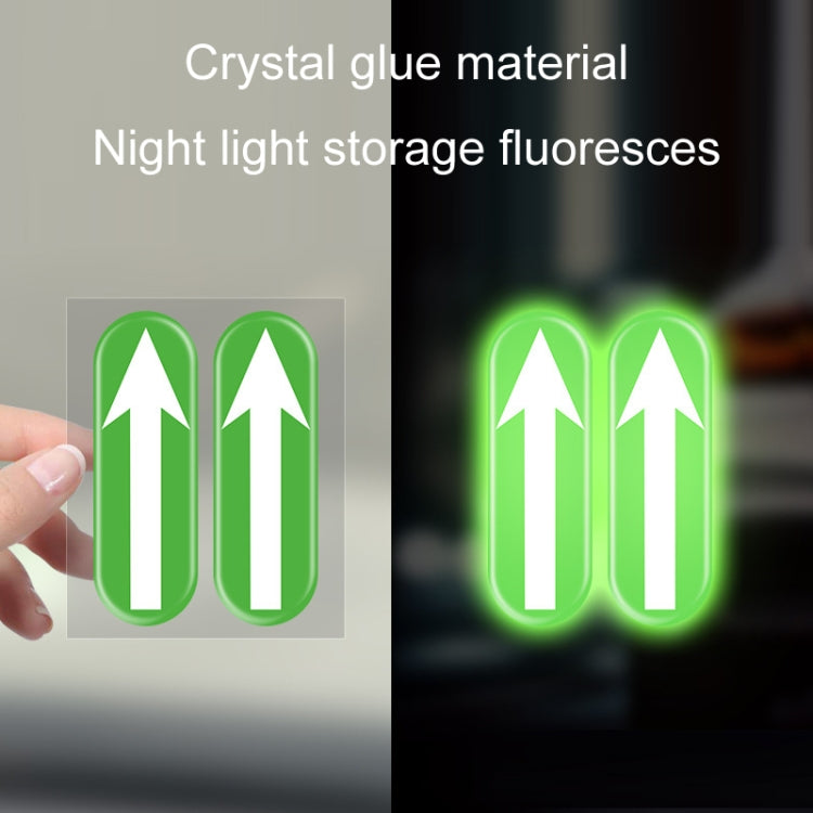Safety Point Driving Assistance Positioning Mark Car Interior Luminous Sticker, 2pairs
