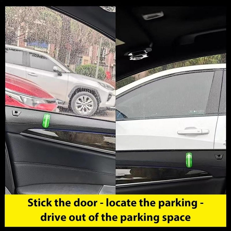 Safety Point Driving Assistance Positioning Mark Car Interior Luminous Sticker, 2pairs