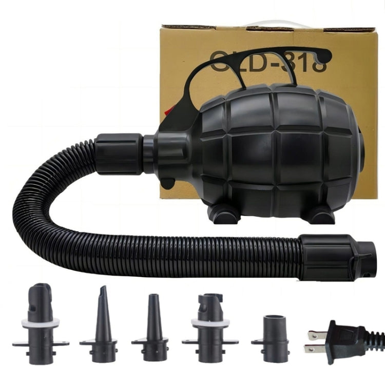 Electric Air Pump Household Inflatable Pump 600W High Power Electric Inflator, EU Plug, US Plug
