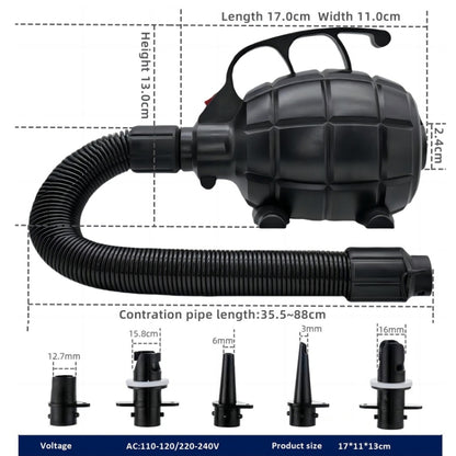Electric Air Pump Household Inflatable Pump 600W High Power Electric Inflator, EU Plug, US Plug