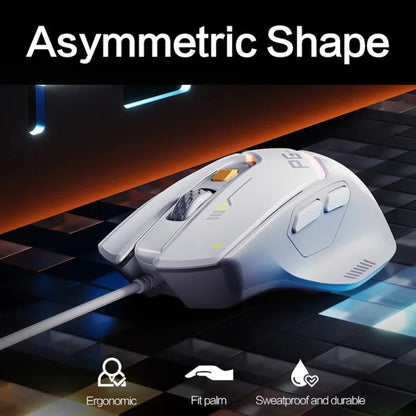 Inphic PG1 RGB Light Emitting Computer Gaming Wired Mouse, PG1