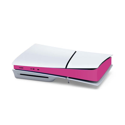 For PS5 Slim Console Middle Sticker Scratch Resistant Digital Optical Drive Version Universal Sticker, Frosted Black, Starlight Blue, Star Pink, Carbon Fiber Black, Carbon Fiber Dark Blue, Carbon Fiber Pink