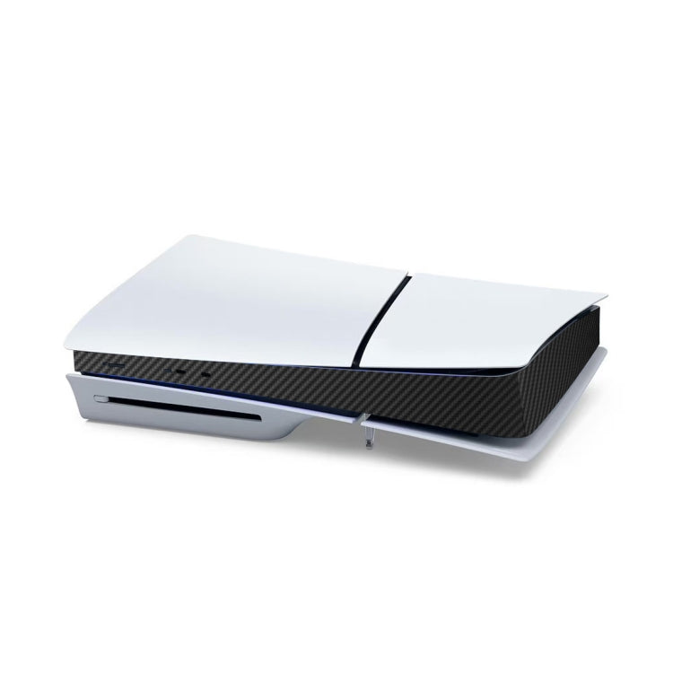 For PS5 Slim Console Middle Sticker Scratch Resistant Digital Optical Drive Version Universal Sticker, Frosted Black, Starlight Blue, Star Pink, Carbon Fiber Black, Carbon Fiber Dark Blue, Carbon Fiber Pink