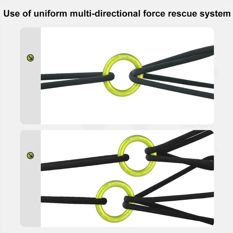XINDA HH-9779 High-strength Seamless Outdoor Rock Climbing Equipment Connecting Ring