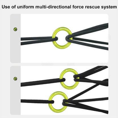 XINDA HH-9779 High-strength Seamless Outdoor Rock Climbing Equipment Connecting Ring