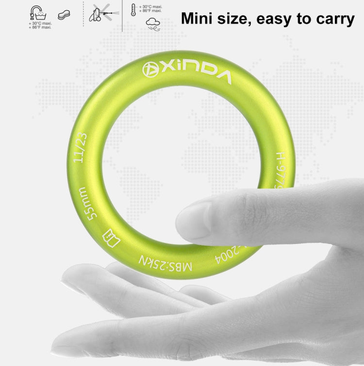 XINDA HH-9779 High-strength Seamless Outdoor Rock Climbing Equipment Connecting Ring
