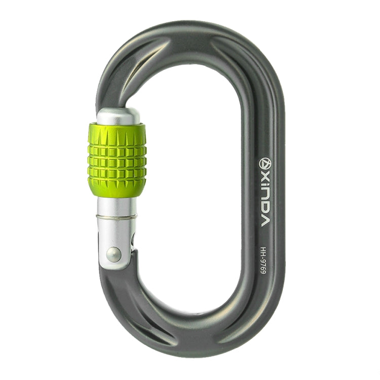 XINDA HH-9769 22/24kN High-strength Outdoor Rock Climbing Load-bearing Lock, Straight, Threaded, Two-stage, Three-stage