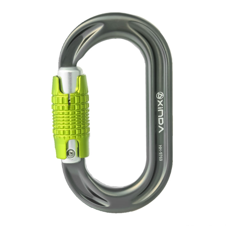 XINDA HH-9769 22/24kN High-strength Outdoor Rock Climbing Load-bearing Lock, Straight, Threaded, Two-stage, Three-stage