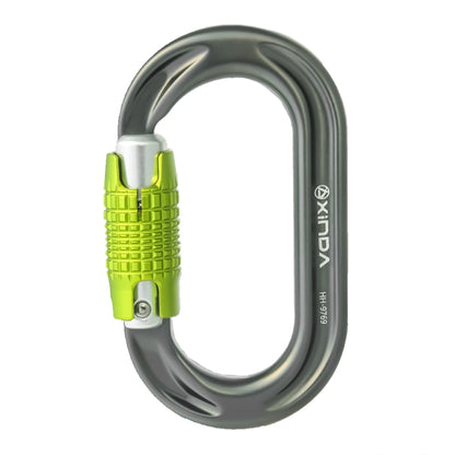 XINDA HH-9769 22/24kN High-strength Outdoor Rock Climbing Load-bearing Lock, Straight, Threaded, Two-stage, Three-stage