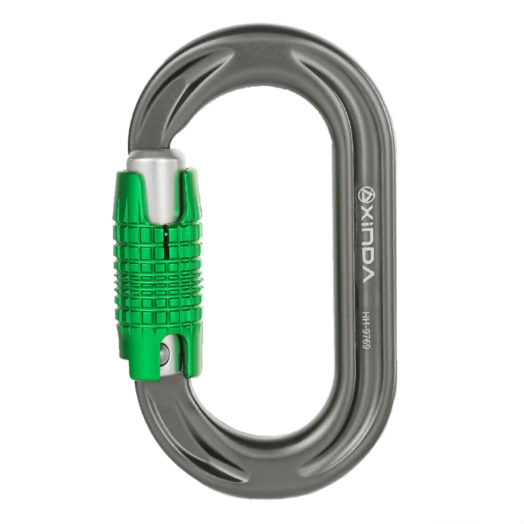 XINDA HH-9769 22/24kN High-strength Outdoor Rock Climbing Load-bearing Lock, Straight, Threaded, Two-stage, Three-stage
