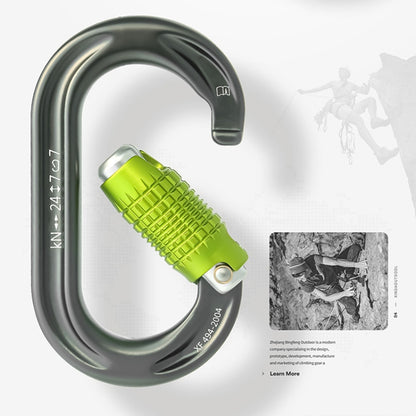 XINDA HH-9769 22/24kN High-strength Outdoor Rock Climbing Load-bearing Lock, Straight, Threaded, Two-stage, Three-stage