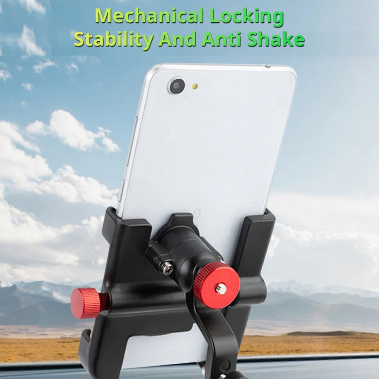 Bicycle Phone Holder Universal Aluminum Alloy Electric Bike Mount, PROMEND SJJ-297E Rearview Mirror Model, PROMEND SJJ-297B Handlebar Stand Model