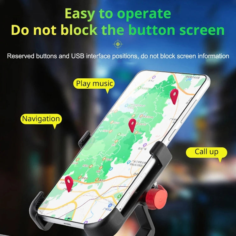 Bicycle Phone Holder Universal Aluminum Alloy Electric Bike Mount, PROMEND SJJ-297E Rearview Mirror Model, PROMEND SJJ-297B Handlebar Stand Model