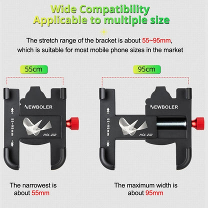 Bicycle Phone Holder Universal Aluminum Alloy Electric Bike Mount, PROMEND SJJ-297E Rearview Mirror Model, PROMEND SJJ-297B Handlebar Stand Model