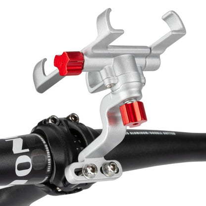 PROMEND Aluminum Alloy Cell Phone Holder Adjustable Angle Rotating Motorcycle Navigation Support, SJJ-299B Handlebar Stand Black, SJJ-299B Handlebar Stand Titanium Color, SJJ-299B Handlebar Stand Silver, SJJ-299E Rear View Mirror Titanium Color