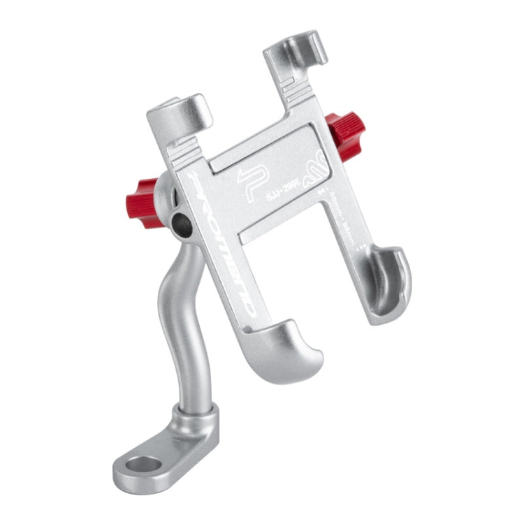 PROMEND Aluminum Alloy Cell Phone Holder Adjustable Angle Rotating Motorcycle Navigation Support, SJJ-299B Handlebar Stand Black, SJJ-299B Handlebar Stand Titanium Color, SJJ-299B Handlebar Stand Silver, SJJ-299E Rear View Mirror Titanium Color