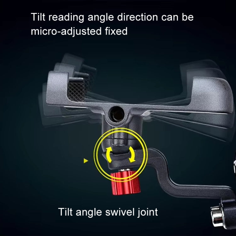 PROMEND Aluminum Alloy Cell Phone Holder Adjustable Angle Rotating Motorcycle Navigation Support, SJJ-299B Handlebar Stand Black, SJJ-299B Handlebar Stand Titanium Color, SJJ-299B Handlebar Stand Silver, SJJ-299E Rear View Mirror Titanium Color