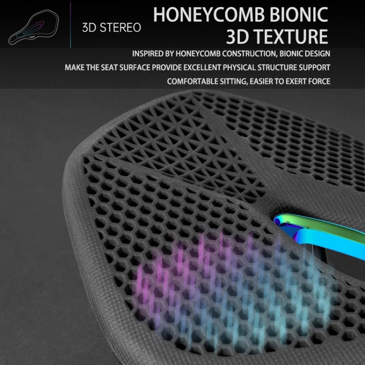 PROMEND SD-577 Bicycle Honeycomb Bionic Structure Saddle Hollow Steel Bow Breathable Comfort Saddle, SD-577
