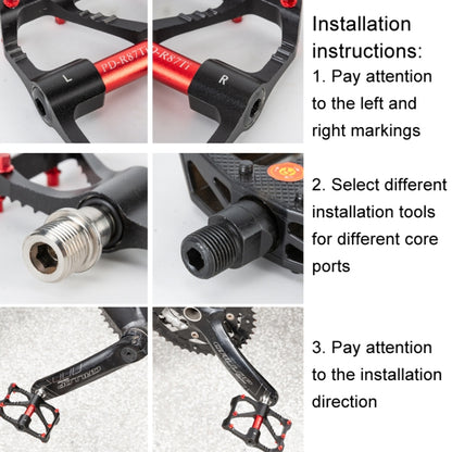 PROMEND PD-R41L 1pair Bicycle Aluminum Alloy Perrin Bearing Pedals