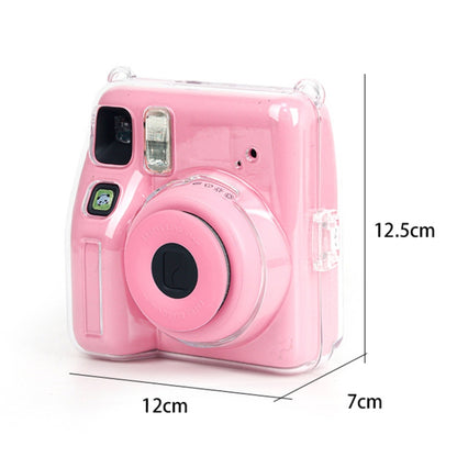 For Fujifilm instax mini SE Photo Bag Crystal Case Shoulder Strap Rope Sticker Set