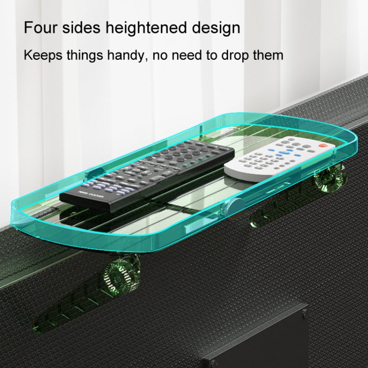 No Punching TV Set-top Box Adjustable Storage Shelf Monitor Computer Screen Holder Router Hanger