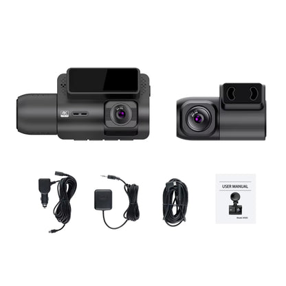 M700A 3 Channels Car Recorder 4K UHD Front+1080P Inside+2K Rear+GPS+WIFI Dash Cam, M700A