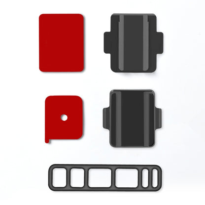 Automotive Removable ETC Slide Bracket Car Anti-Drop Holder, Black, Transparent